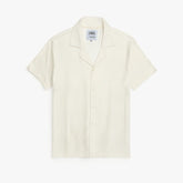 Z.A.R.A BASIC MEN'S CUBAN COLLAR CASUAL SHIRT (WHITE)